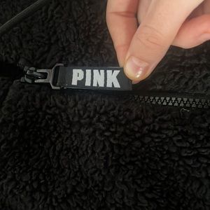 PINK black sherpa